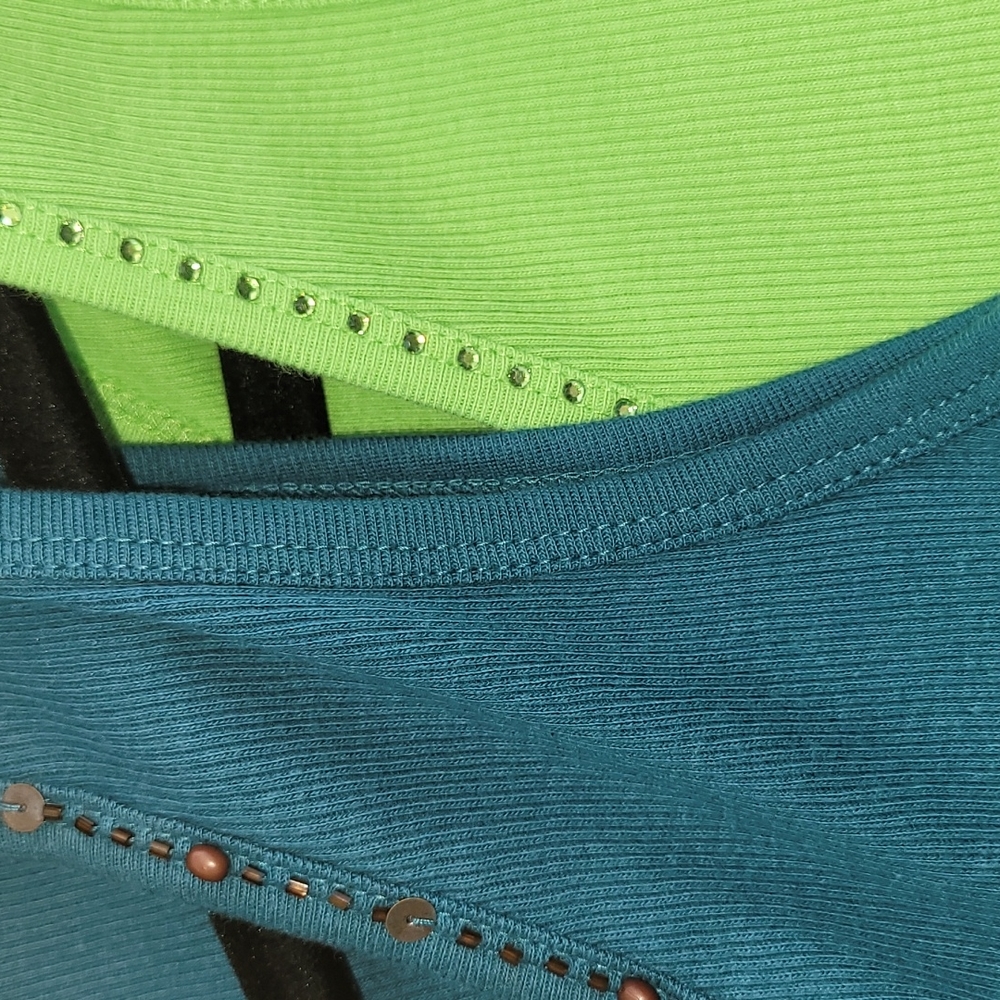 2~Embellished, Rib Tanks St. John's Bay XL - Picture 14 of 14